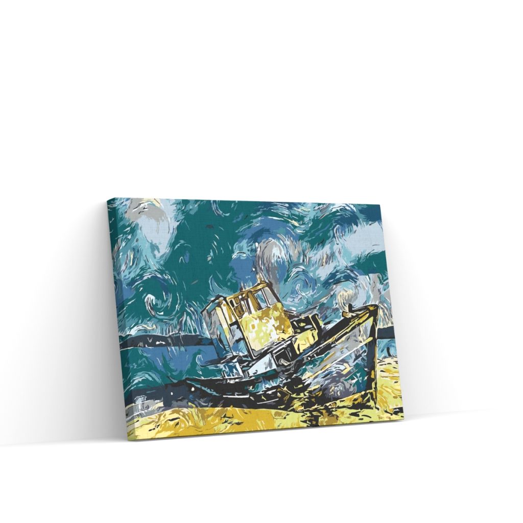 Pintar por Números - Un barco aparcado