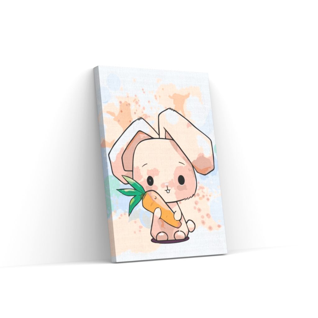 Pintar por Números - Conejito con zanahoria