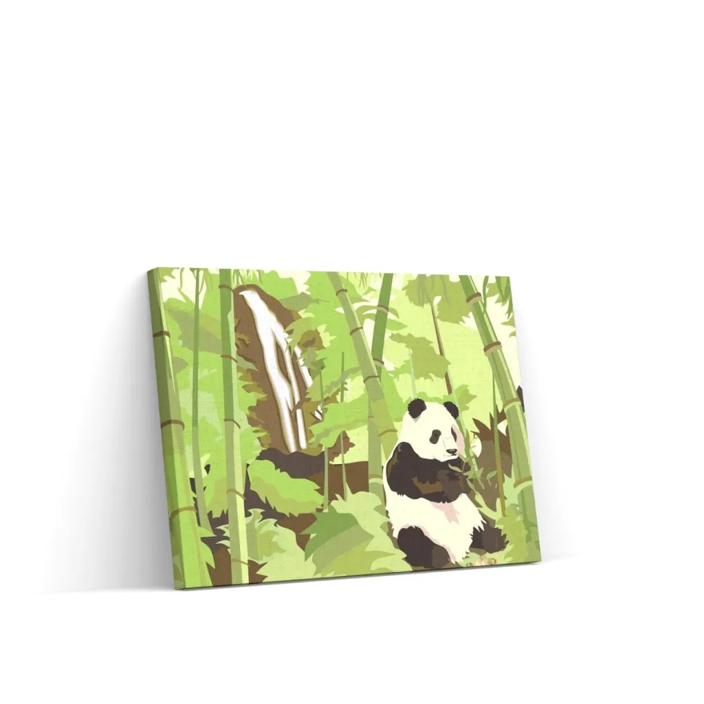 Pintar por Números - Panda en el bosque