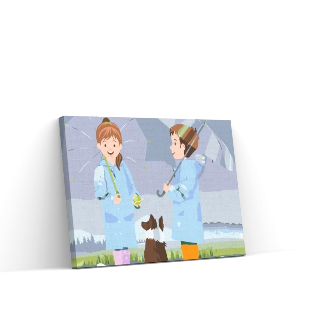 Pintar por Números - Caminar bajo la lluvia