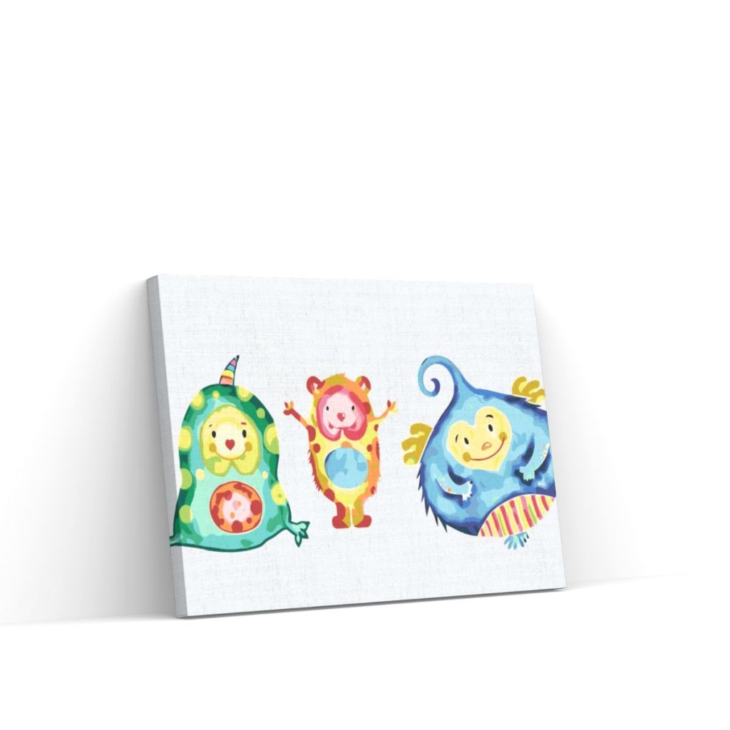 Pintar por Números - Simpáticos monstruos