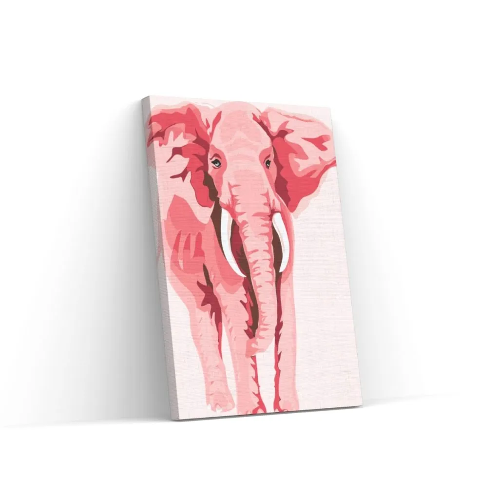 Pintar por Números - Elefante rosa
