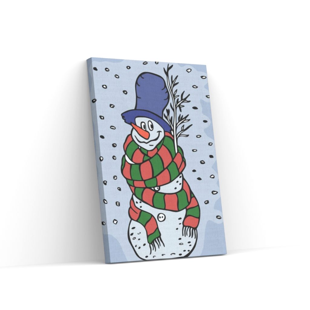 Pintar por Números - Muñeco de nieve