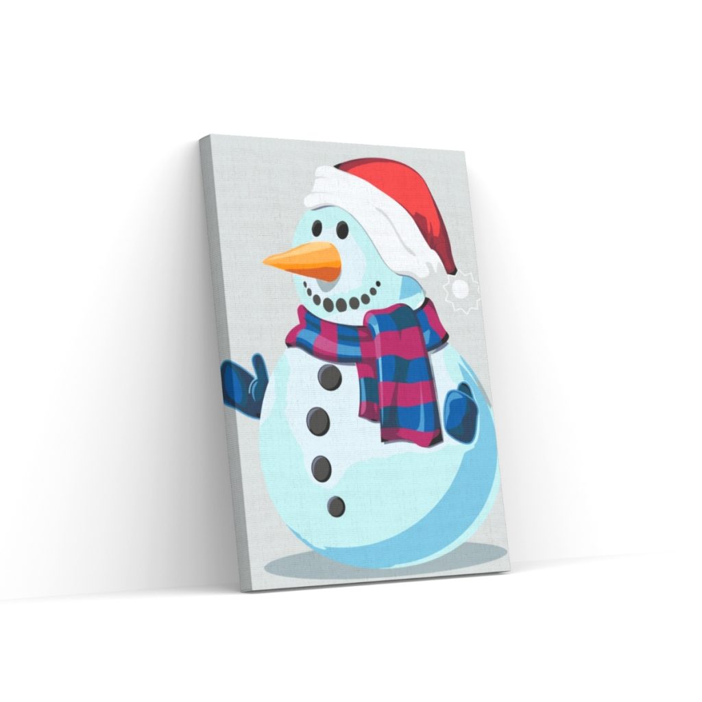 Pintar por Números - Muñeco de nieve