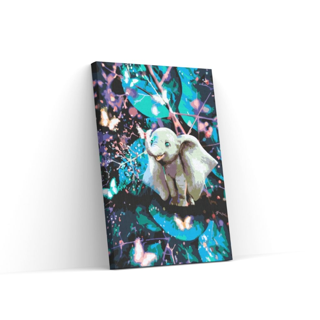 Pintar por Números - Elefante en el país de las mariposas