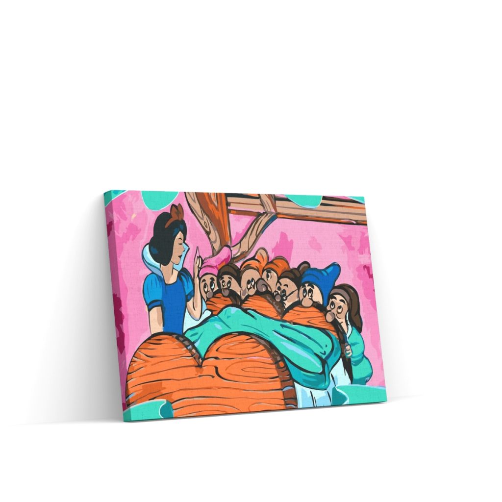 Pintar por Números - Blancanieves y los 7 enanitos