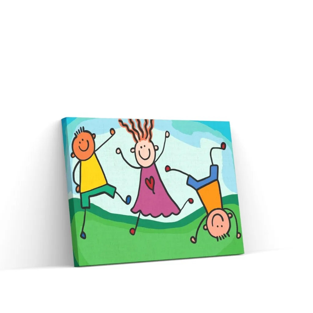 Pintar por Números - Niños felices