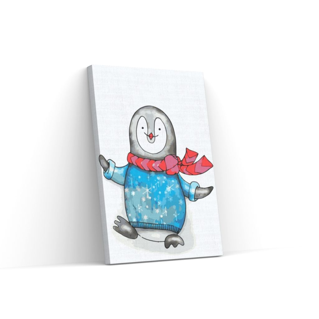 Pintar por Números - Pingüino feliz