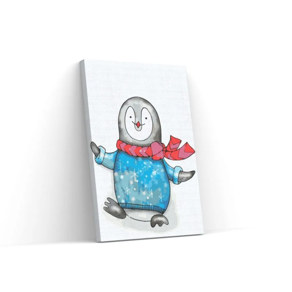 Pintar por Números - Pingüino feliz