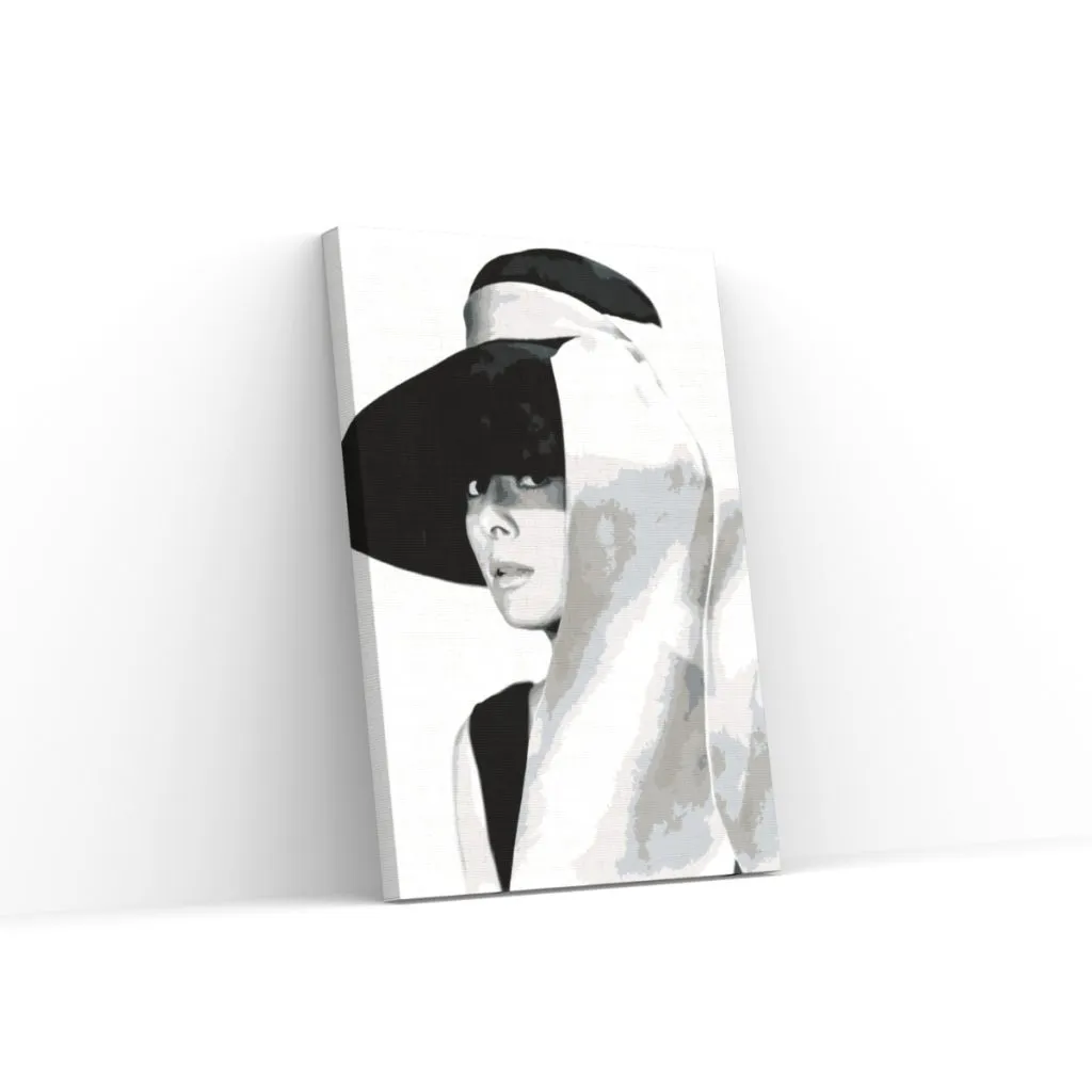 Pintar por Números - Audrey Hepburn con sombrero
