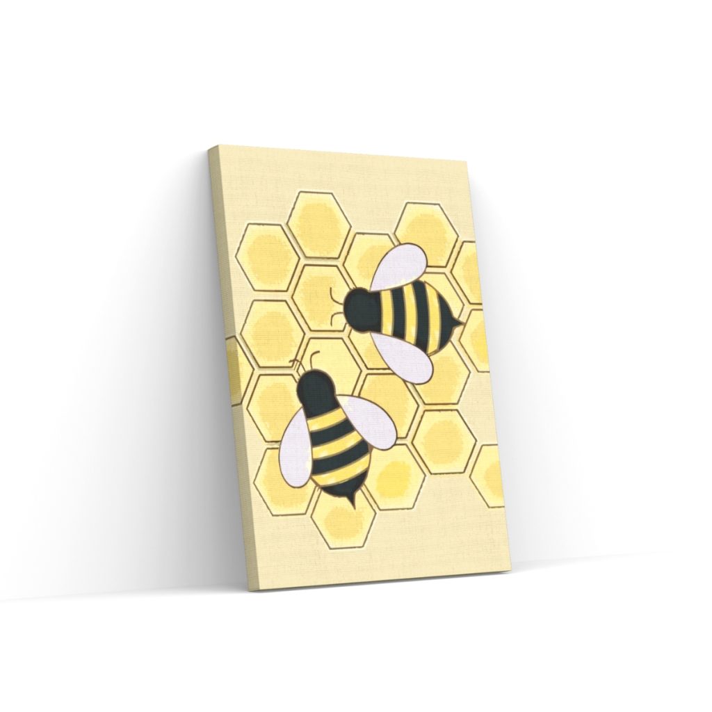 Pintar por Números - Abejas en panal