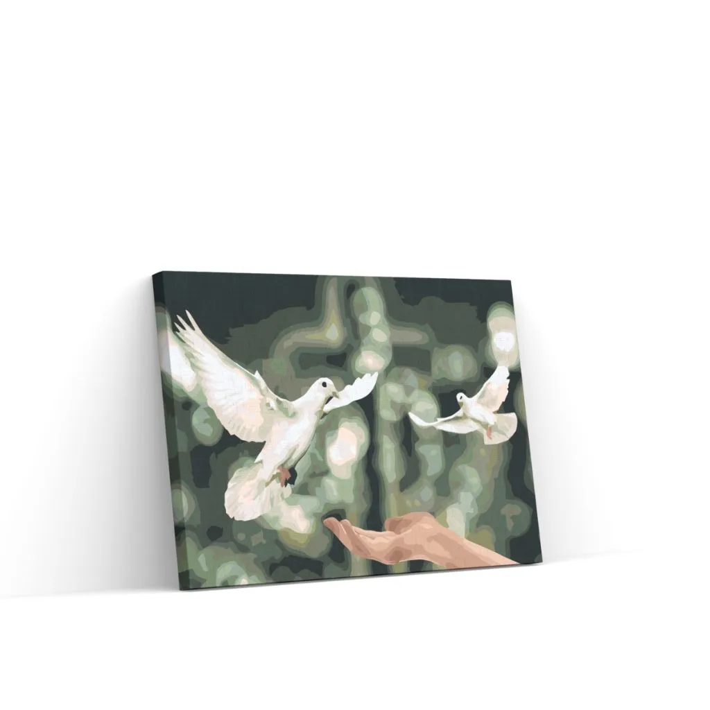 Pintar por Números - Palomas de la paz