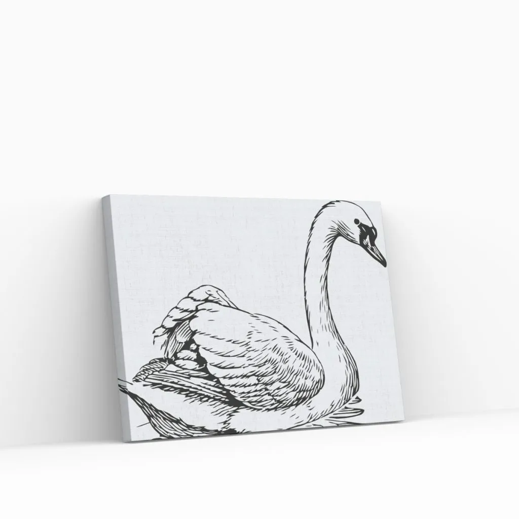 Pintar por Números - Cisne en el lago