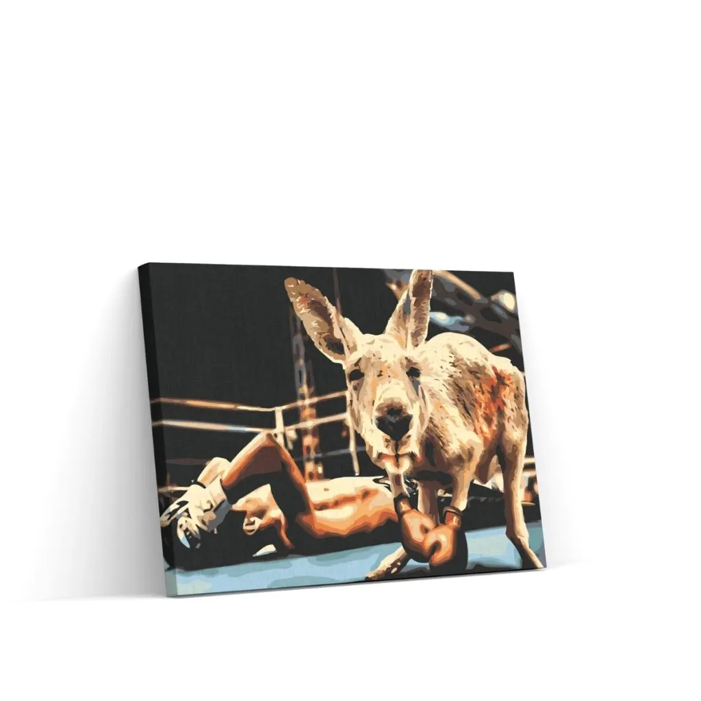 Pintar por Números - Canguro en el ring