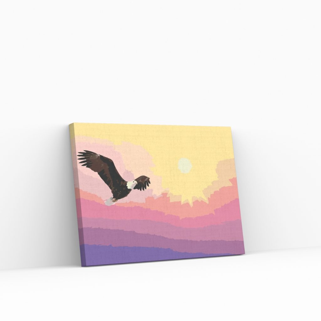 Pintar por Números - Águila al atardecer