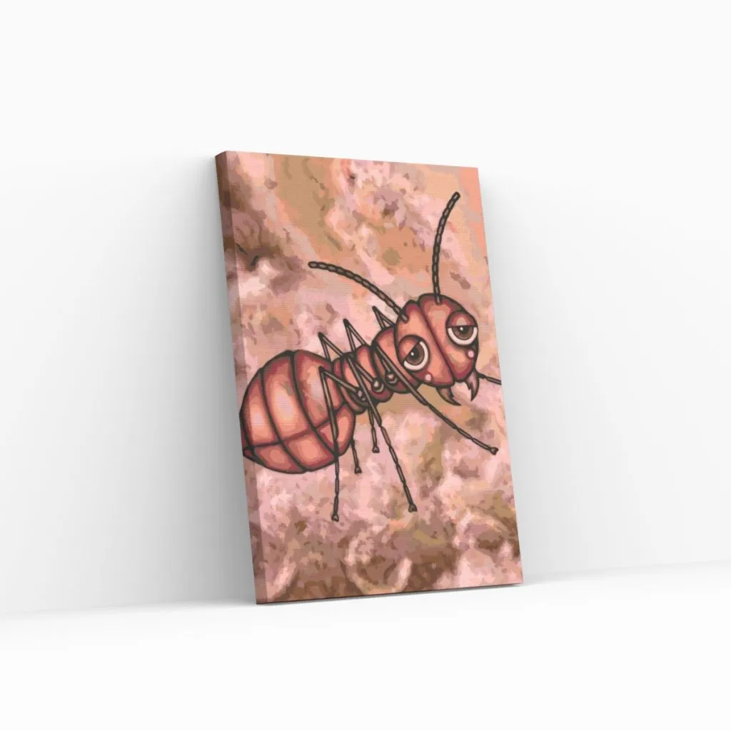 Pintar por Números - Hormiga con mejillas rojas