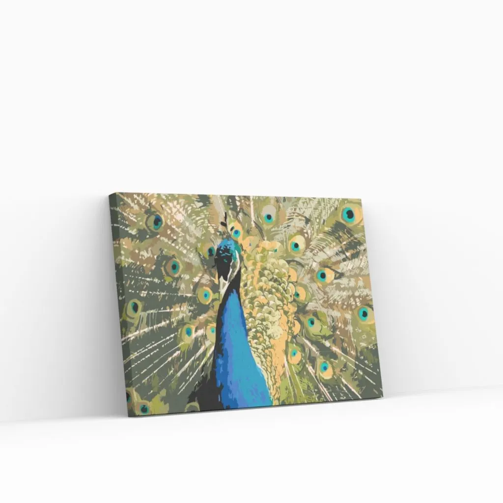 Pintar por Números - Pavo real
