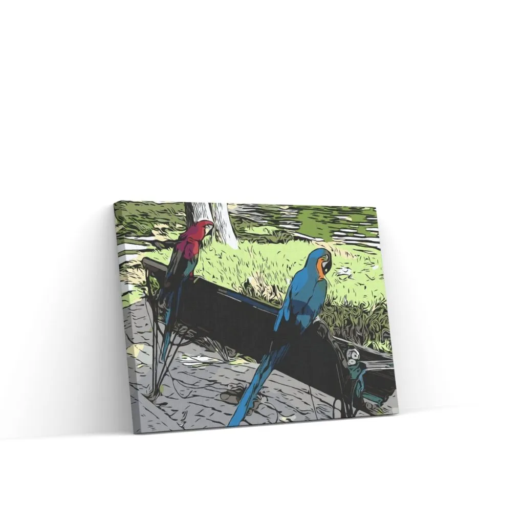 Pintar por Números - Loros en el parque