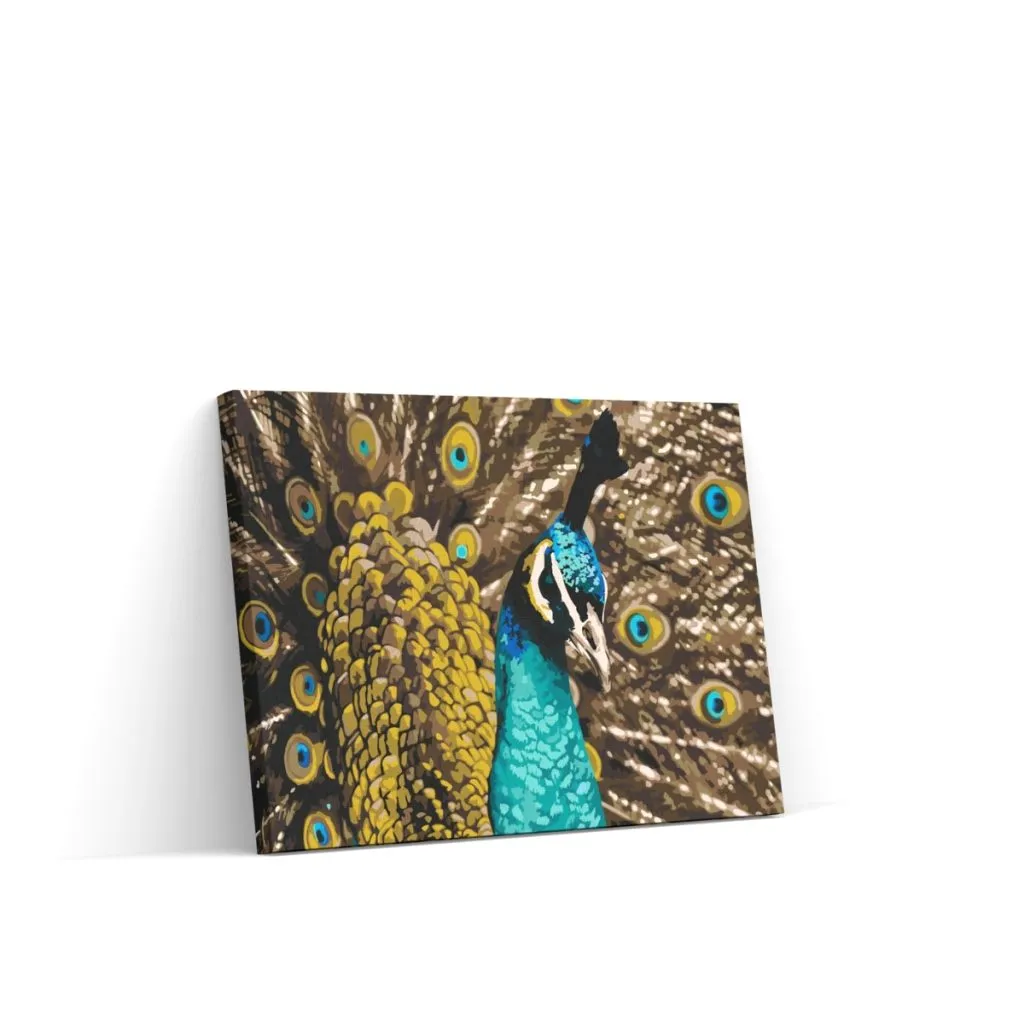 Pintar por Números - Pavo real orgulloso