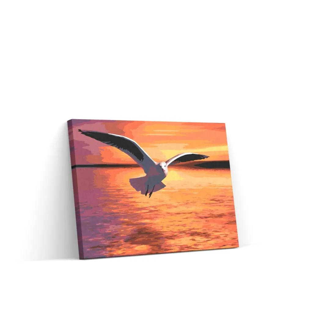 Pintar por Números - Gaviota sobre el mar