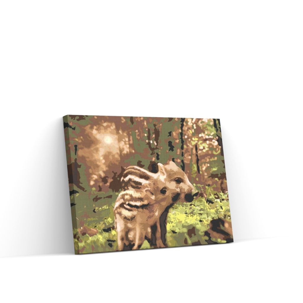 Pintar por Números - Familia de jabalíes