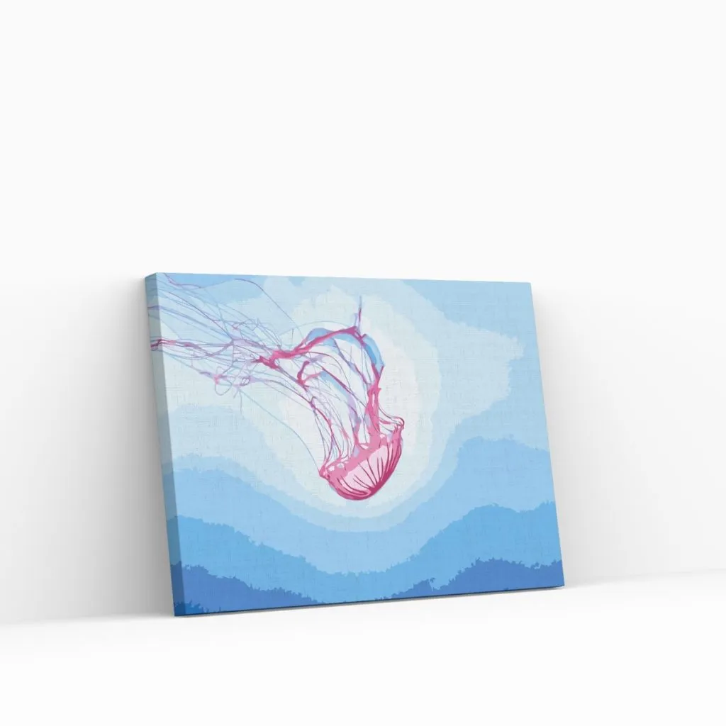 Pintar por Números - Medusa rosa