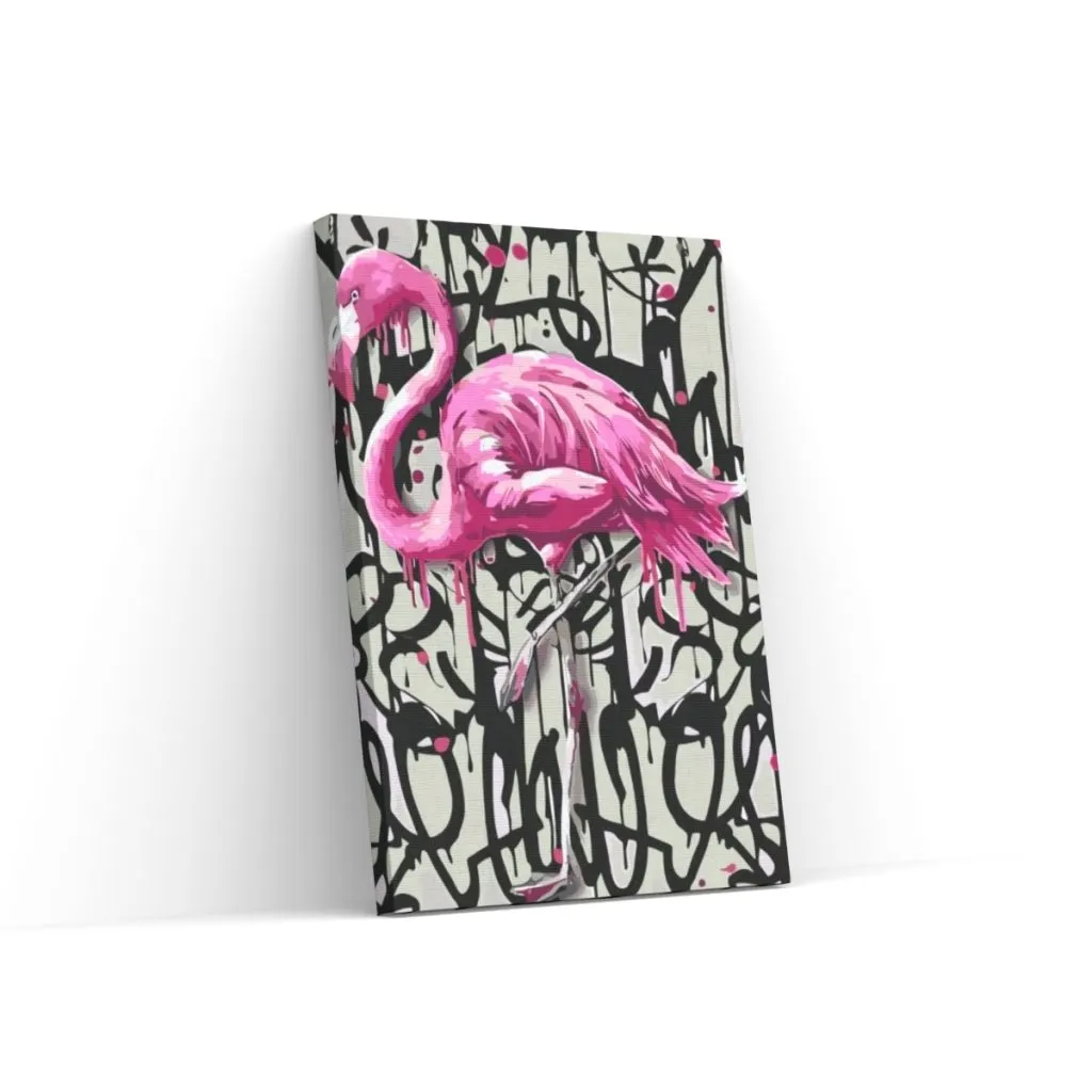 Pintar por Números - Flamenco rosa