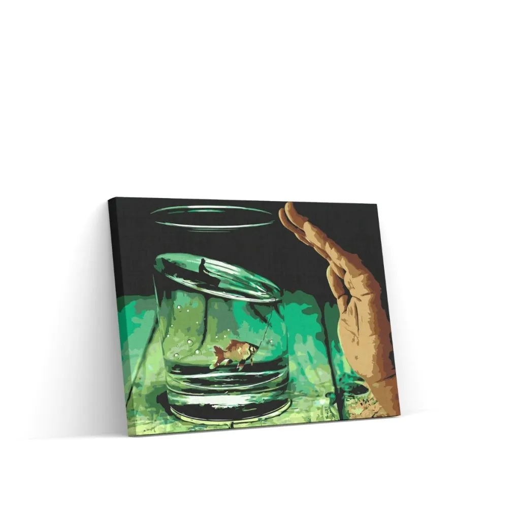 Pintar por Números - Pescado en un tarro