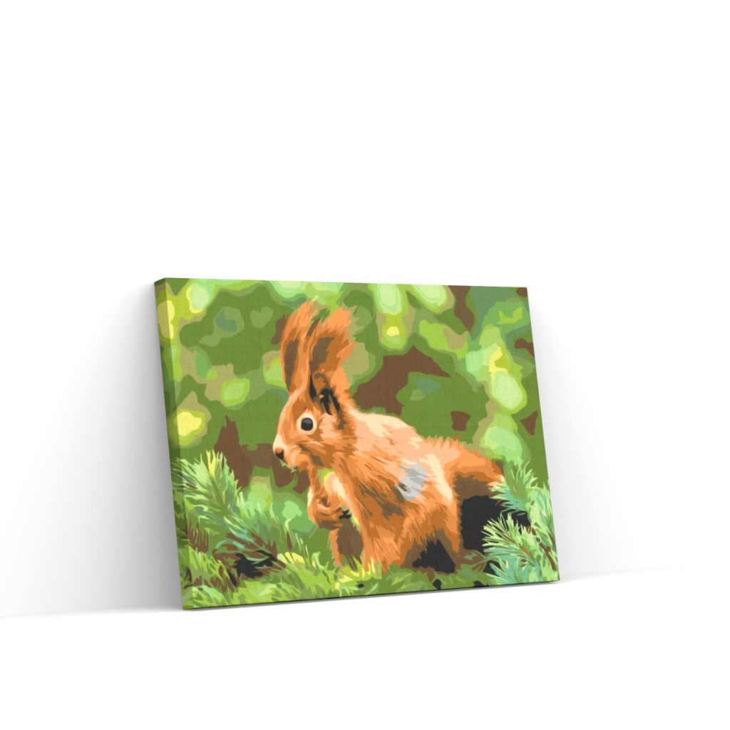 Pintar por Números - Ardilla en una rama