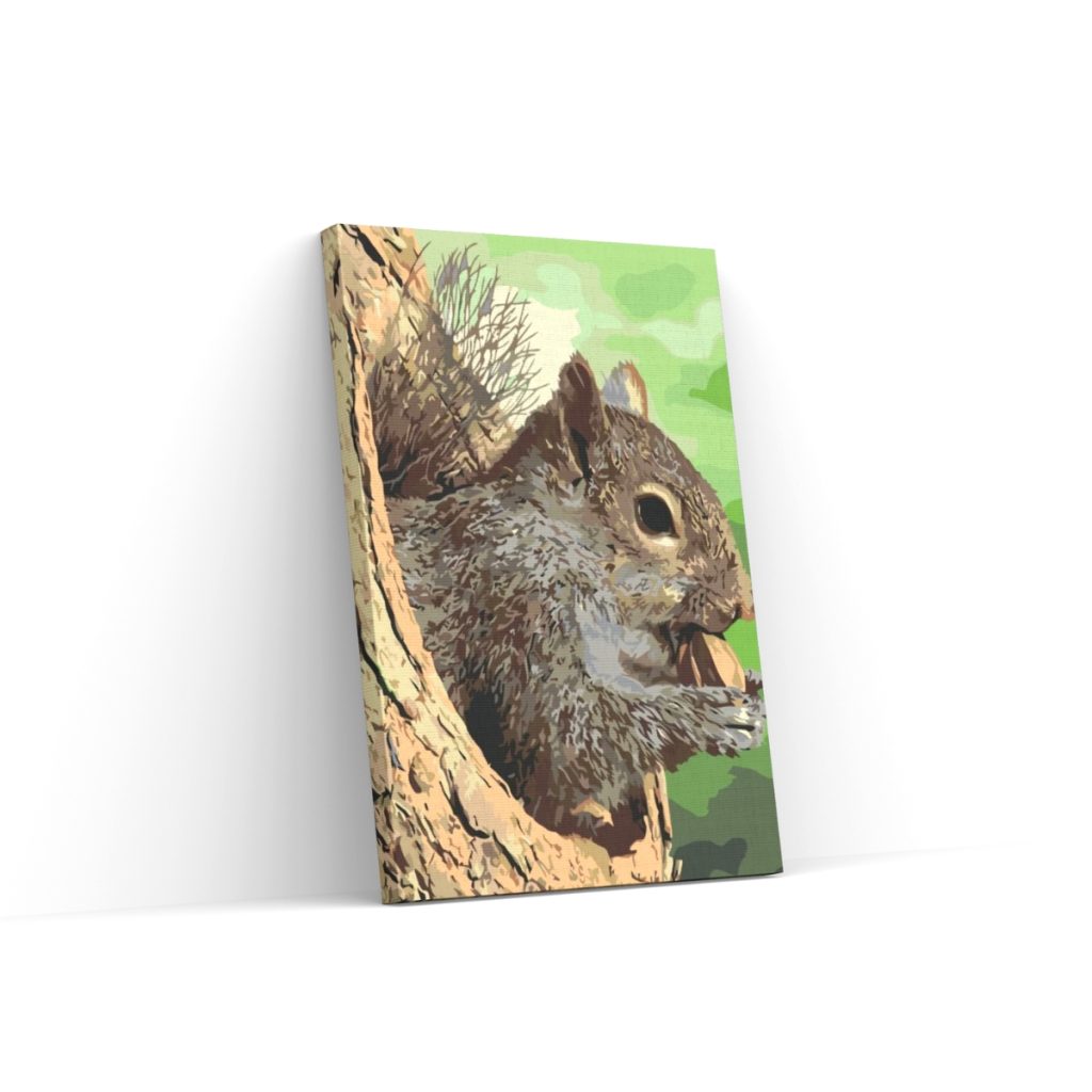 Pintar por Números - Ardilla en el árbol