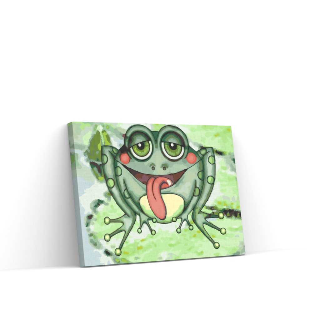 Pintar por Números - Rana de mejillas rojas