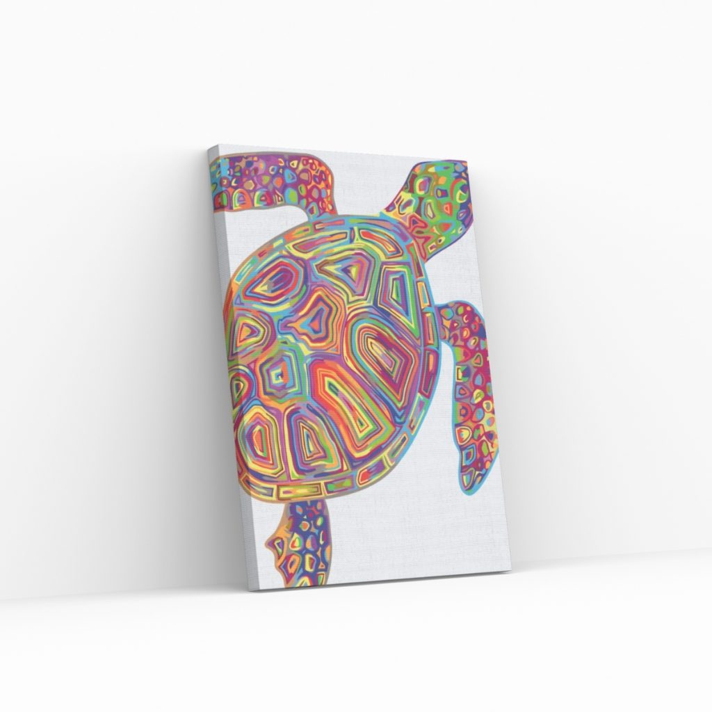 Pintar por Números - Tortuga arco iris