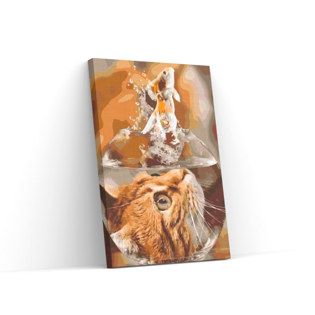 Pintar por Números - Ojo de gato de un pez de colores