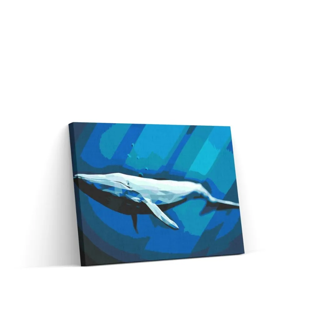 Pintar por Números - Ballena azul