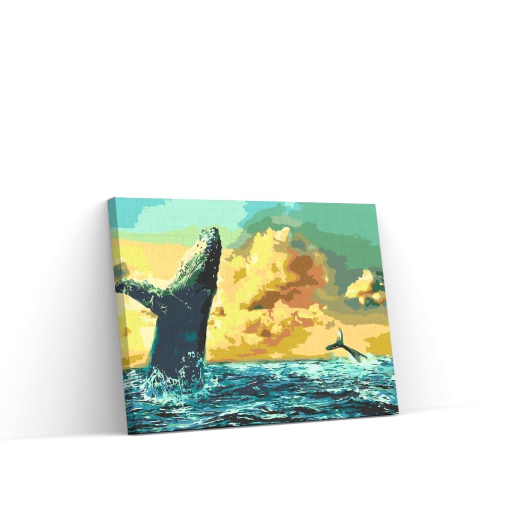 Pintar por Números - Ballenas al amanecer
