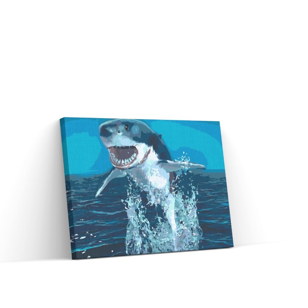 Pintar por Números - Tiburón sobre el agua