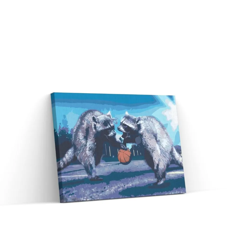 Pintar por Números - Animales baloncesto