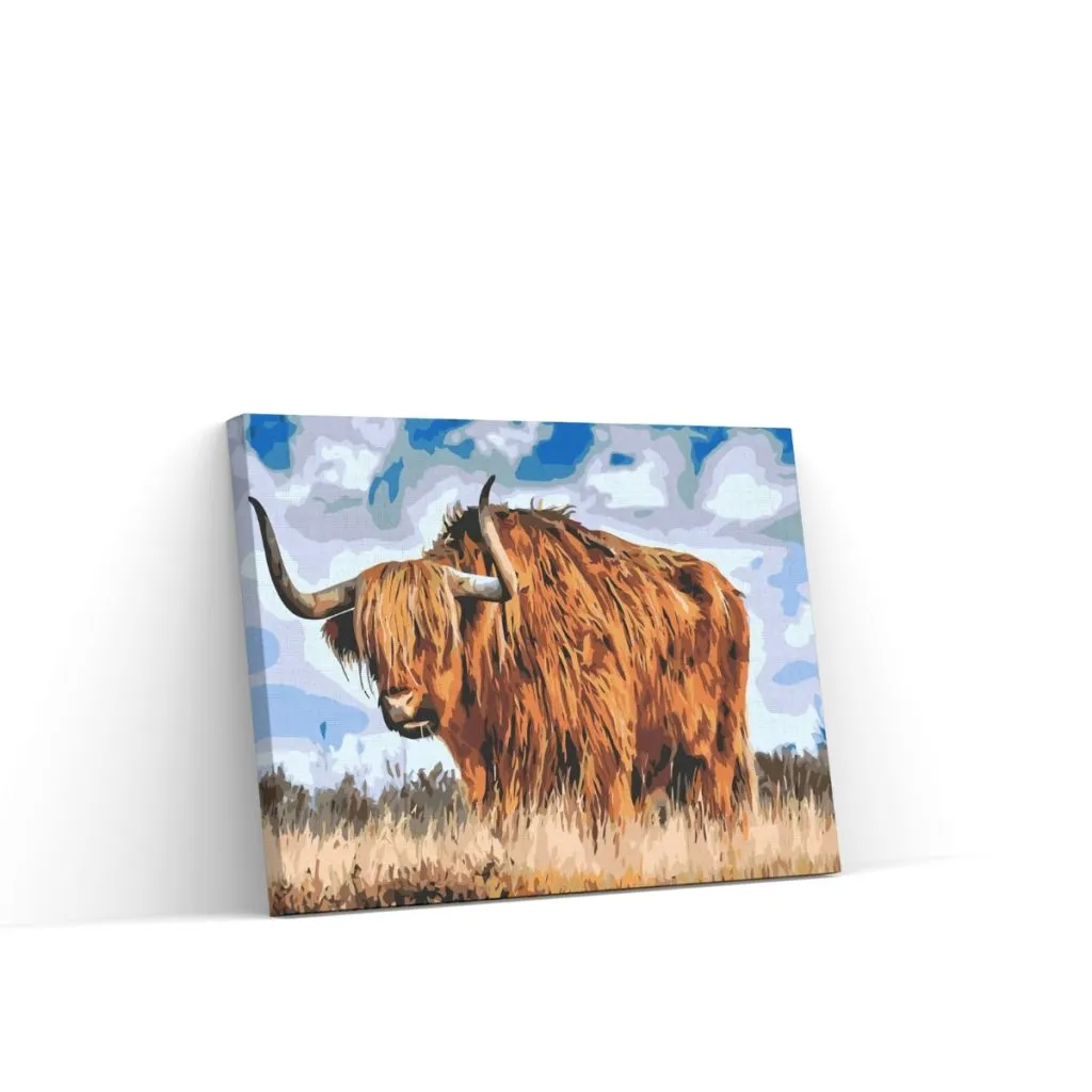 Pintar por Números - Toro en el prado