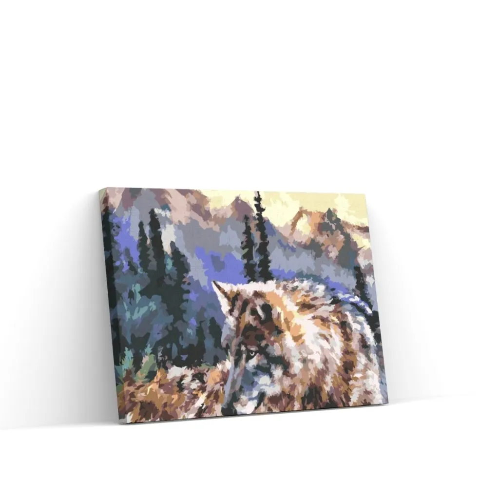 Pintar por Números - Lobo en el desierto