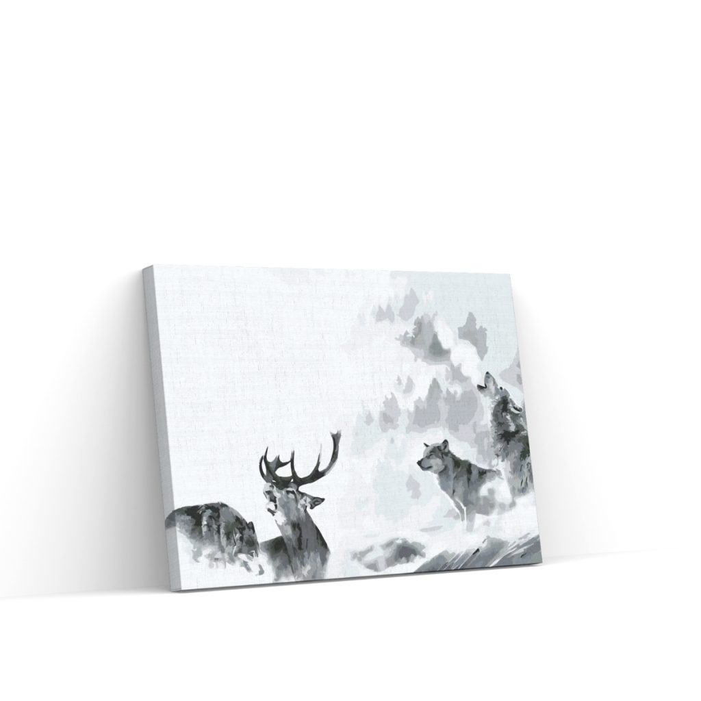 Pintar por Números - Lobos a la caza