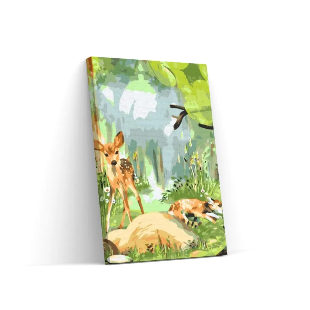 Pintar por Números - Ciervos en el bosque