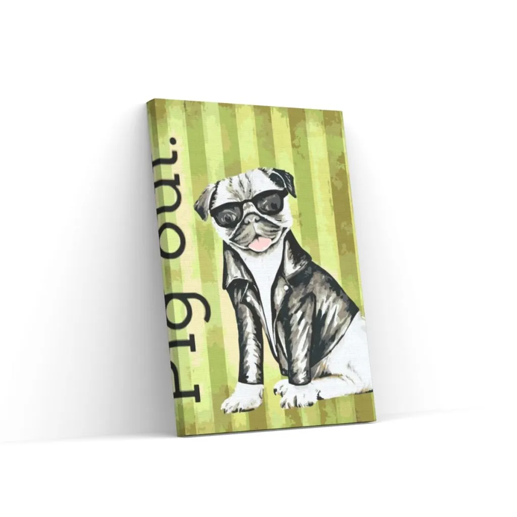 Pintar por Números - Pug con gafas