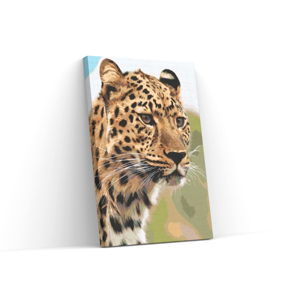 Pintar por Números - l rostro cazador de un leopardo