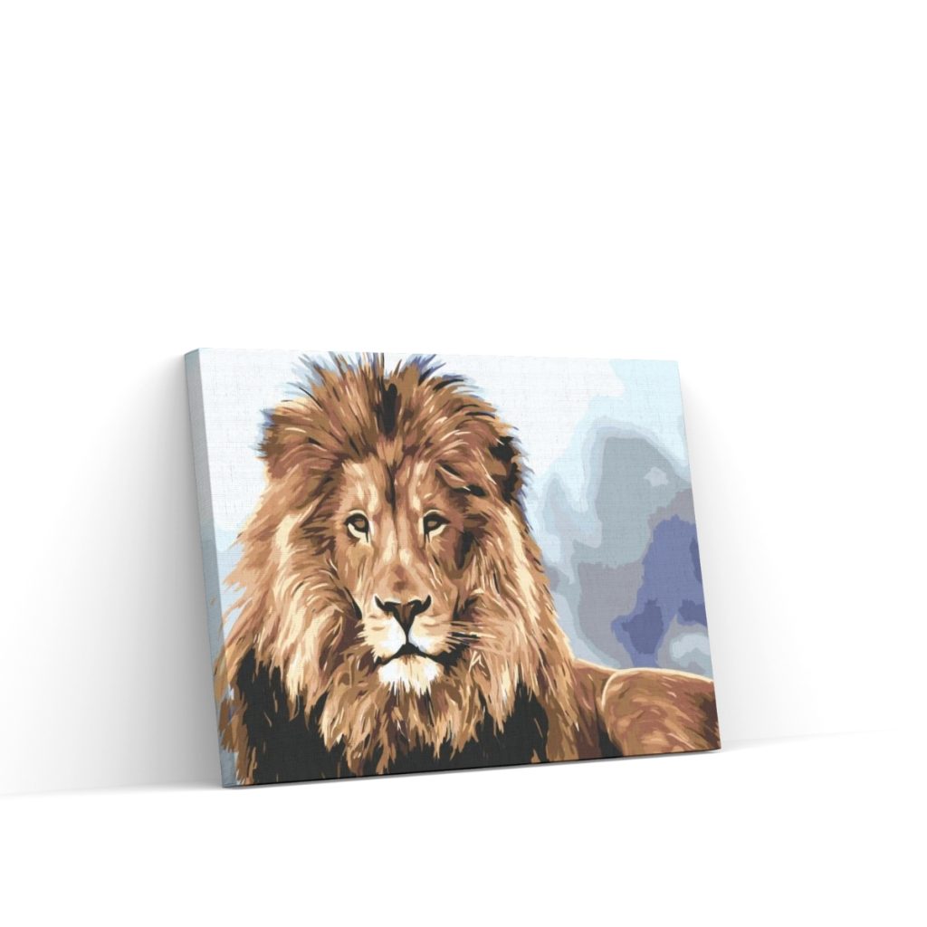 Pintar por Números - El león, rey de las bestias