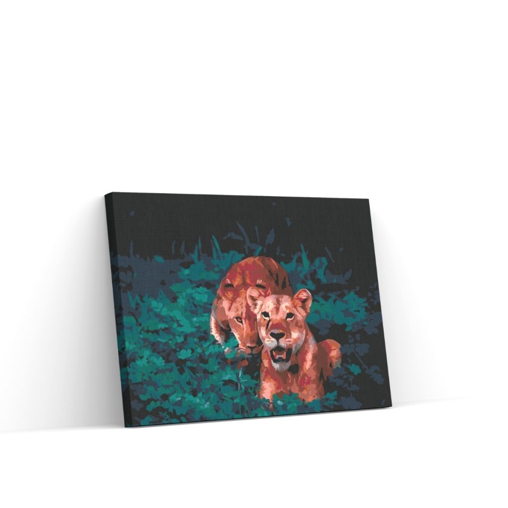 Pintar por Números - Leona a la caza