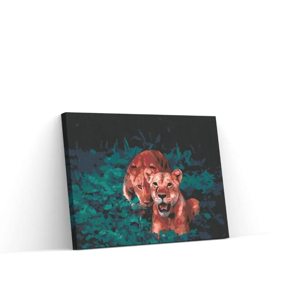 Pintar por Números - Leona a la caza