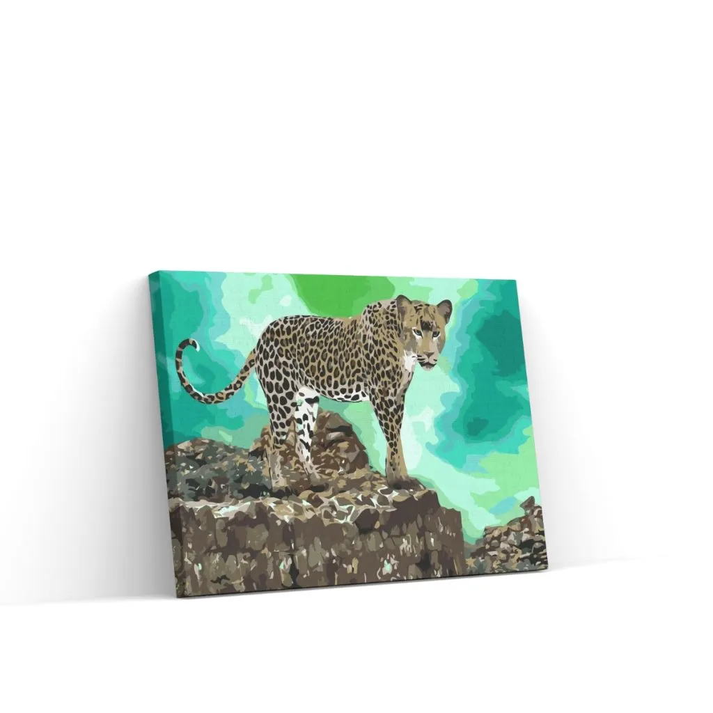 Pintar por Números - Leopardo al acecho de su presa