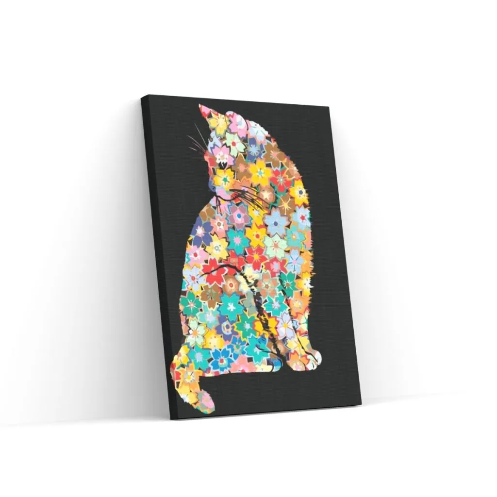 Pintar por Números - Gato Flor