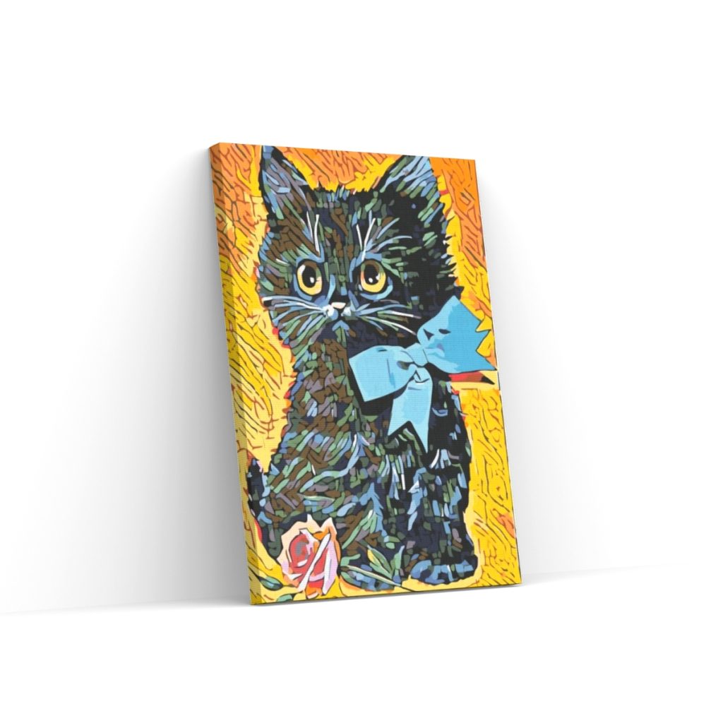 Pintar por Números - Gatito con lazo