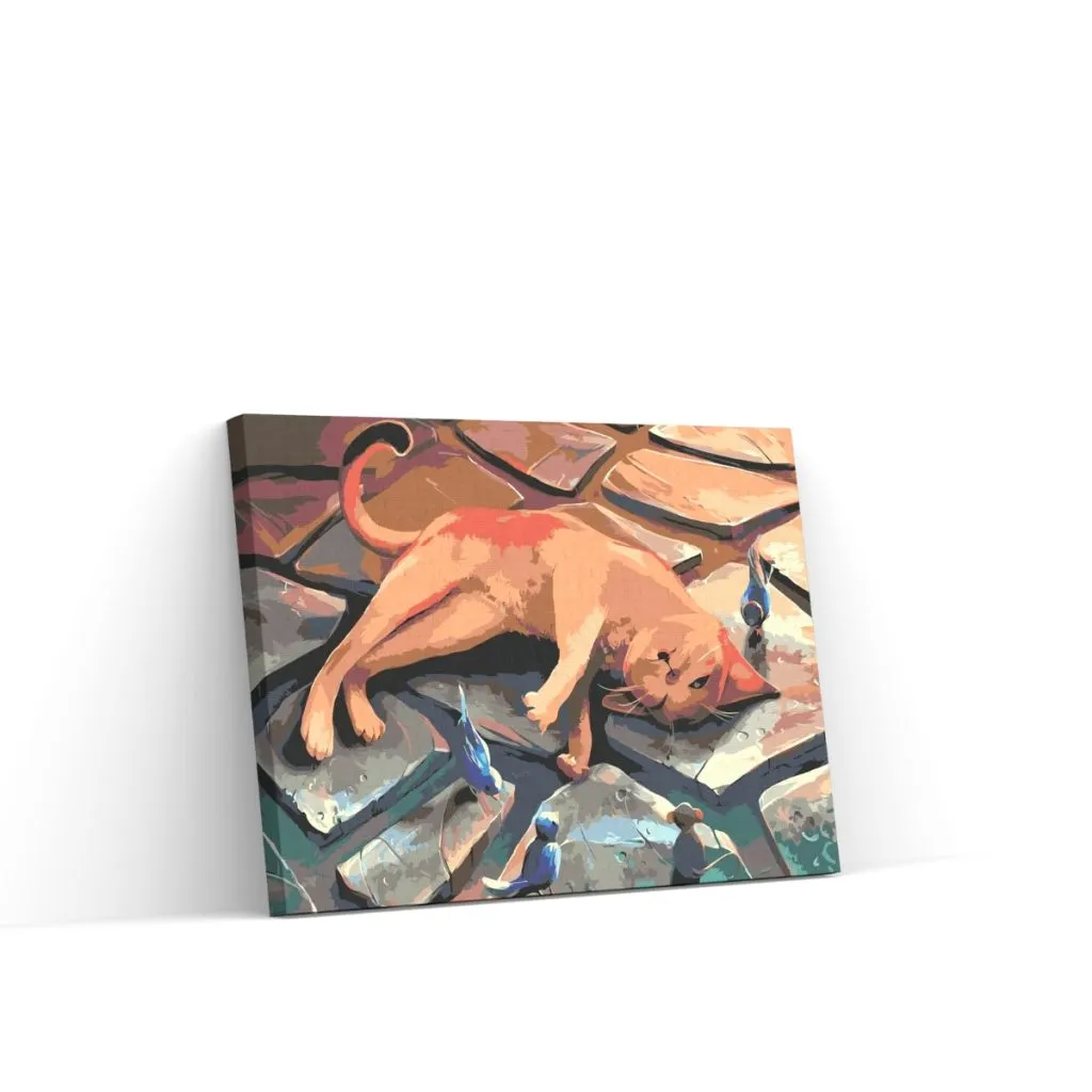 Pintar por Números - Gato juguetón